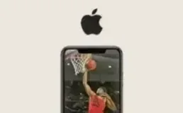 iPhone with a live soccer match playing