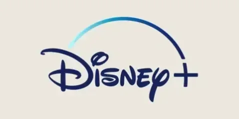 Disney+ logo on a pale tile