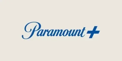 Paramount+ logo on a pale tile
